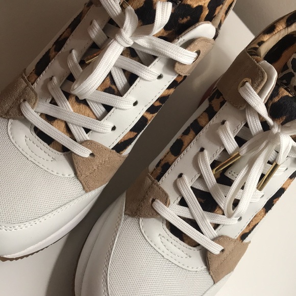 Michael Kors Georgie Leopard Sneakers 8.5 - Picture 7 of 7